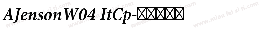 AJensonW04 ItCp字体转换